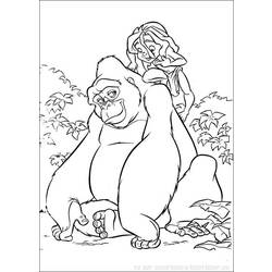 Coloring page: Tarzan (Animation Movies) #131166 - Free Printable Coloring Pages