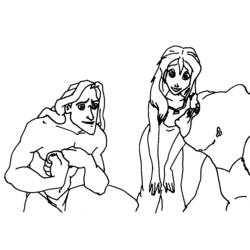 Coloring page: Tarzan (Animation Movies) #131175 - Free Printable Coloring Pages