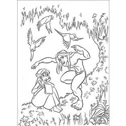 Coloring page: Tarzan (Animation Movies) #131181 - Printable coloring pages