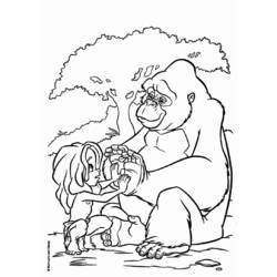 Coloring page: Tarzan (Animation Movies) #131185 - Free Printable Coloring Pages