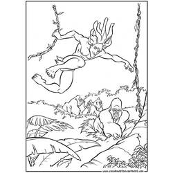 Coloring page: Tarzan (Animation Movies) #131212 - Free Printable Coloring Pages