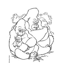 Coloring page: Tarzan (Animation Movies) #131222 - Free Printable Coloring Pages