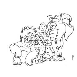 Coloring page: Tarzan (Animation Movies) #131243 - Free Printable Coloring Pages