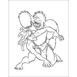 Coloring page: Tarzan (Animation Movies) #131251 - Free Printable Coloring Pages