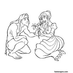Coloring page: Tarzan (Animation Movies) #131254 - Free Printable Coloring Pages