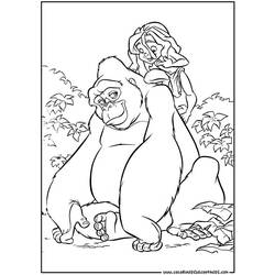 Coloring page: Tarzan (Animation Movies) #131256 - Free Printable Coloring Pages