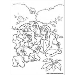 Coloring page: Tarzan (Animation Movies) #131257 - Free Printable Coloring Pages