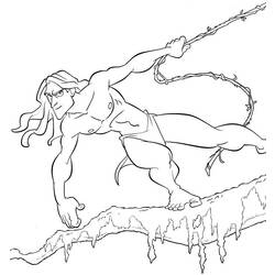 Coloring page: Tarzan (Animation Movies) #131262 - Free Printable Coloring Pages