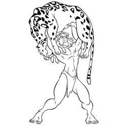 Coloring page: Tarzan (Animation Movies) #131266 - Printable coloring pages