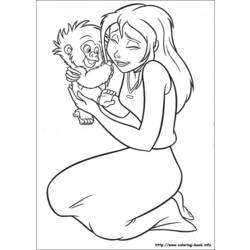 Coloring page: Tarzan (Animation Movies) #131267 - Printable coloring pages