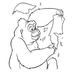 Coloring page: Tarzan (Animation Movies) #131281 - Free Printable Coloring Pages