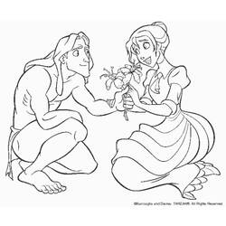 Coloring page: Tarzan (Animation Movies) #131303 - Free Printable Coloring Pages