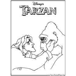 Coloring page: Tarzan (Animation Movies) #131307 - Free Printable Coloring Pages