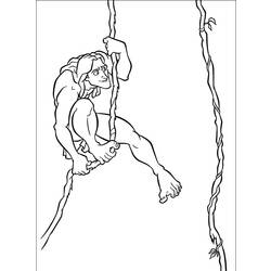 Coloring page: Tarzan (Animation Movies) #131314 - Free Printable Coloring Pages