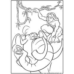 Coloring page: Tarzan (Animation Movies) #131316 - Free Printable Coloring Pages