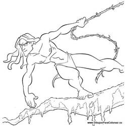 Coloring page: Tarzan (Animation Movies) #131321 - Free Printable Coloring Pages
