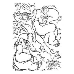 Coloring page: Tarzan (Animation Movies) #131325 - Free Printable Coloring Pages