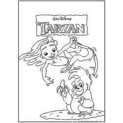 Coloring page: Tarzan (Animation Movies) #131326 - Free Printable Coloring Pages