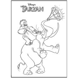 Coloring page: Tarzan (Animation Movies) #131328 - Free Printable Coloring Pages