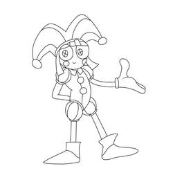 Coloring page: The Amazing Digital Circus (Animation Movies) #213698 - Free Printable Coloring Pages