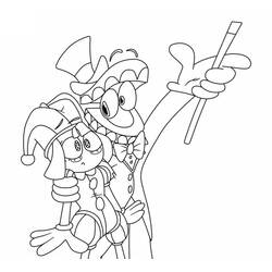 Coloring page: The Amazing Digital Circus (Animation Movies) #213714 - Free Printable Coloring Pages