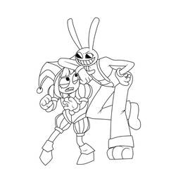 Coloring page: The Amazing Digital Circus (Animation Movies) #213716 - Free Printable Coloring Pages