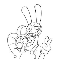 Coloring page: The Amazing Digital Circus (Animation Movies) #213734 - Free Printable Coloring Pages