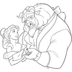 Coloring page: The Beauty and the Beast (Animation Movies) #130882 - Free Printable Coloring Pages