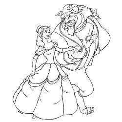 Coloring page: The Beauty and the Beast (Animation Movies) #130884 - Free Printable Coloring Pages