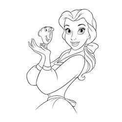 Coloring page: The Beauty and the Beast (Animation Movies) #130891 - Free Printable Coloring Pages