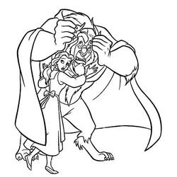 Coloring page: The Beauty and the Beast (Animation Movies) #130896 - Free Printable Coloring Pages