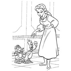 Coloring page: The Beauty and the Beast (Animation Movies) #130899 - Free Printable Coloring Pages