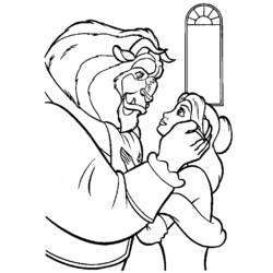 Coloring page: The Beauty and the Beast (Animation Movies) #130907 - Free Printable Coloring Pages