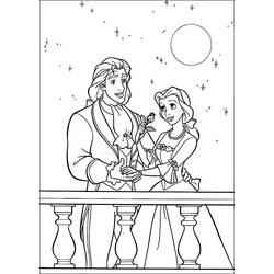 Coloring page: The Beauty and the Beast (Animation Movies) #130911 - Printable coloring pages