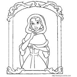 Coloring page: The Beauty and the Beast (Animation Movies) #130924 - Free Printable Coloring Pages