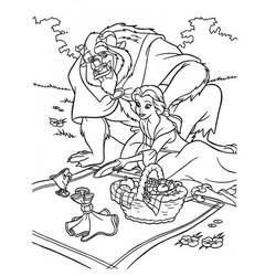 Coloring page: The Beauty and the Beast (Animation Movies) #130926 - Free Printable Coloring Pages