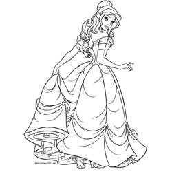 Coloring pages: The Beauty and the Beast - Printable Coloring Pages