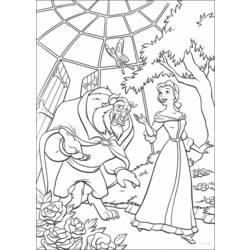 Coloring page: The Beauty and the Beast (Animation Movies) #130937 - Free Printable Coloring Pages