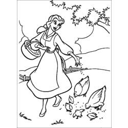 Coloring page: The Beauty and the Beast (Animation Movies) #130950 - Free Printable Coloring Pages