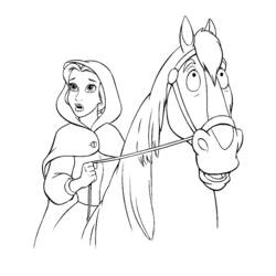 Coloring page: The Beauty and the Beast (Animation Movies) #130955 - Free Printable Coloring Pages