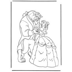 Coloring page: The Beauty and the Beast (Animation Movies) #130956 - Free Printable Coloring Pages