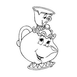 Coloring page: The Beauty and the Beast (Animation Movies) #130967 - Printable coloring pages
