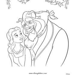 Coloring page: The Beauty and the Beast (Animation Movies) #130968 - Free Printable Coloring Pages