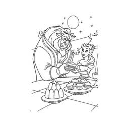 Coloring page: The Beauty and the Beast (Animation Movies) #130970 - Free Printable Coloring Pages