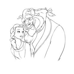 Coloring page: The Beauty and the Beast (Animation Movies) #130979 - Free Printable Coloring Pages