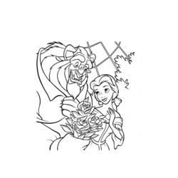 Coloring page: The Beauty and the Beast (Animation Movies) #130983 - Free Printable Coloring Pages