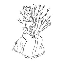 Coloring page: The Beauty and the Beast (Animation Movies) #130985 - Free Printable Coloring Pages