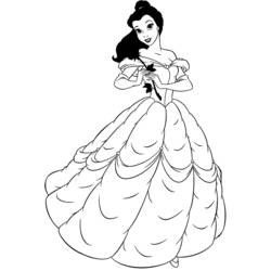 Coloring page: The Beauty and the Beast (Animation Movies) #130989 - Free Printable Coloring Pages
