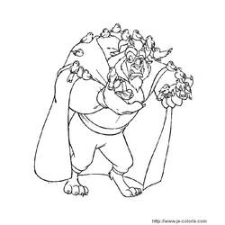 Coloring page: The Beauty and the Beast (Animation Movies) #131000 - Free Printable Coloring Pages