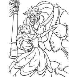 Coloring page: The Beauty and the Beast (Animation Movies) #131004 - Free Printable Coloring Pages